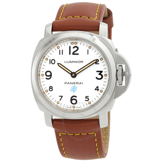 Panerai Luminor Base Logo Acciaio Hand Wind White Dial Men's Watch PAM00630 - 546x546